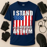 I Stand For The National Anthem Cooling Performance Crew T-Shirt