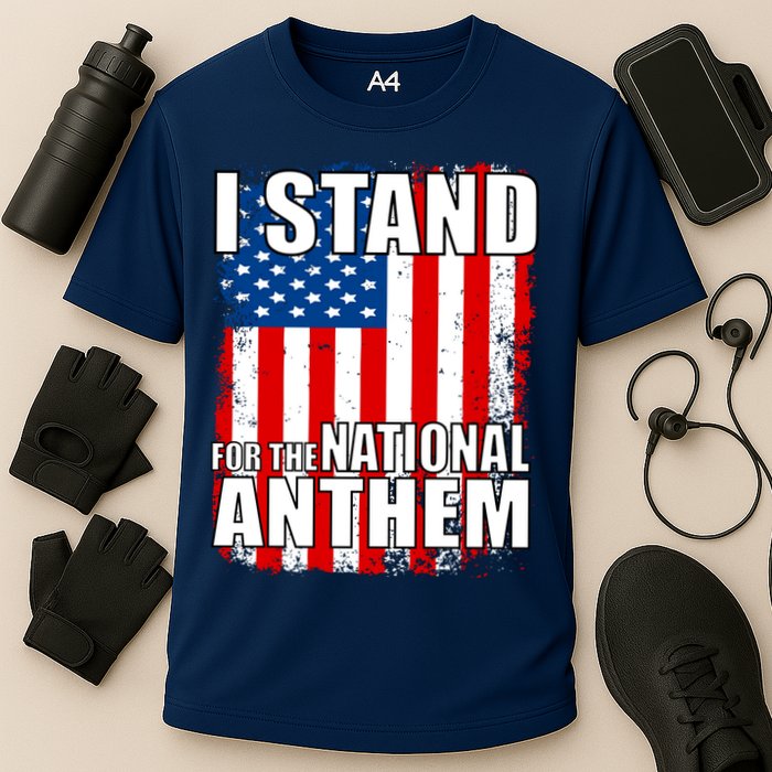 I Stand For The National Anthem Cooling Performance Crew T-Shirt