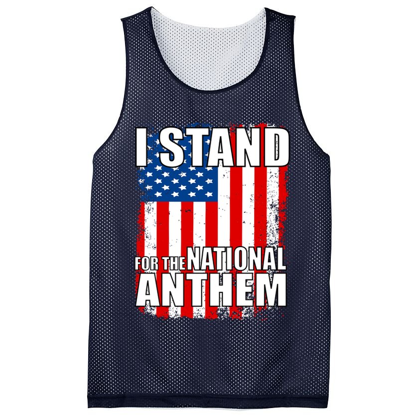 I Stand For The National Anthem Mesh Reversible Basketball Jersey Tank