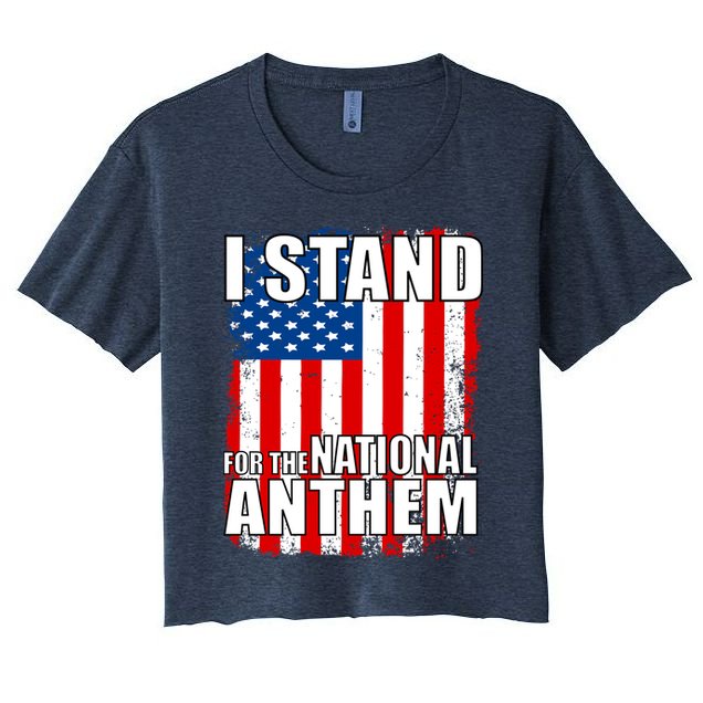 I Stand For The National Anthem Crop Top