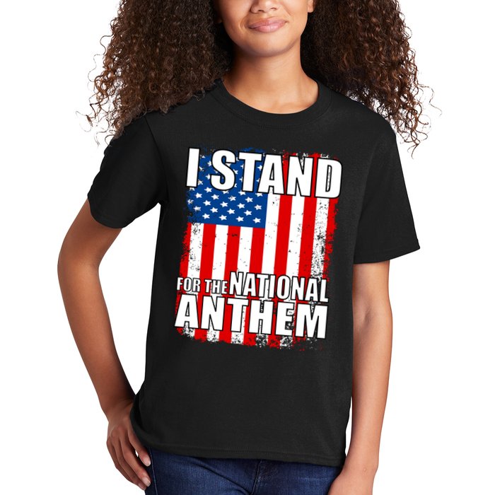 I Stand For The National Anthem Kids T-Shirt