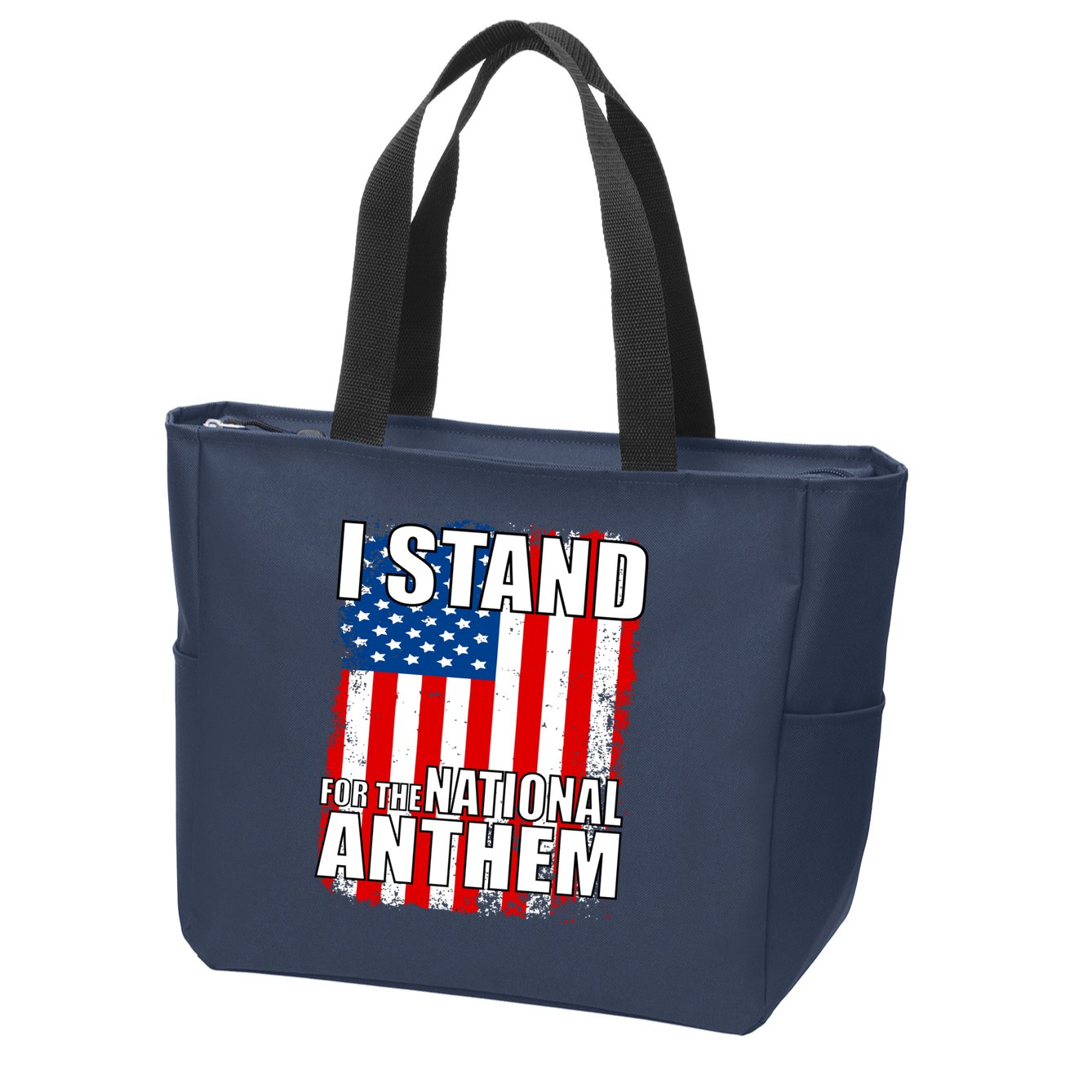 I Stand For The National Anthem Zip Tote Bag