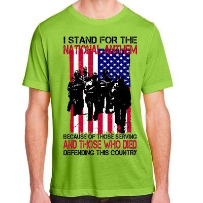 I Stand For The National Anthem Defending This Country Adult ChromaSoft Performance T-Shirt