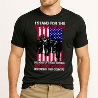 I Stand For The National Anthem Defending This Country Cooling Performance Crew T-Shirt