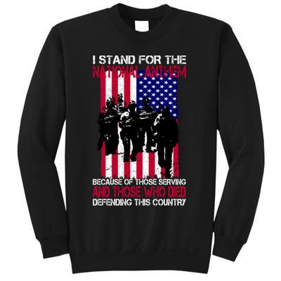 I Stand For The National Anthem Defending This Country Sweatshirt