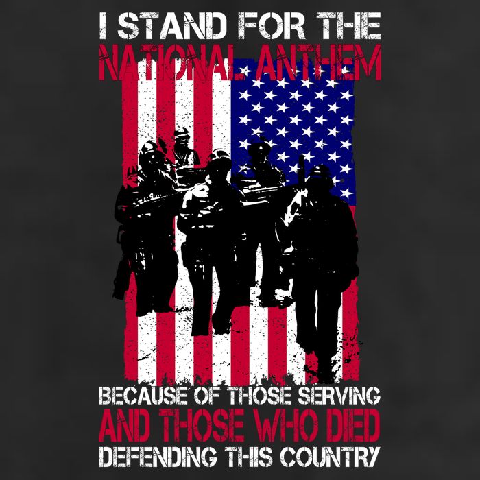 I Stand For The National Anthem Defending This Country Adult Drive Performance Visor
