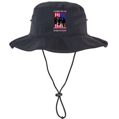 I Stand For The National Anthem Defending This Country Legacy Cool Fit Booney Bucket Hat