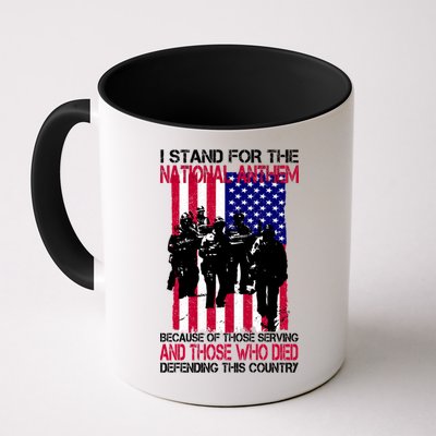 I Stand For The National Anthem Defending This Country Mug