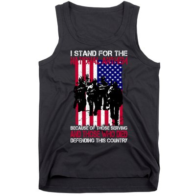 I Stand For The National Anthem Defending This Country Tank Top