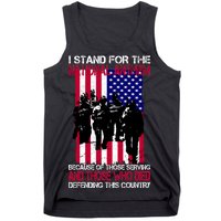 I Stand For The National Anthem Defending This Country Tank Top