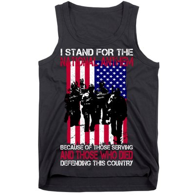 I Stand For The National Anthem Defending This Country Tank Top