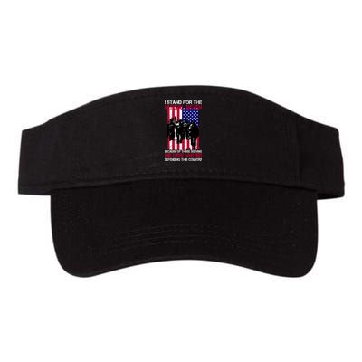 I Stand For The National Anthem Defending This Country Visor
