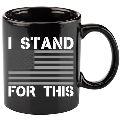 I Stand For This USA Flag 11oz C Handle Ceramic Mug