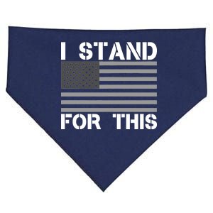 I Stand For This USA Flag USA-Made Doggie Bandana