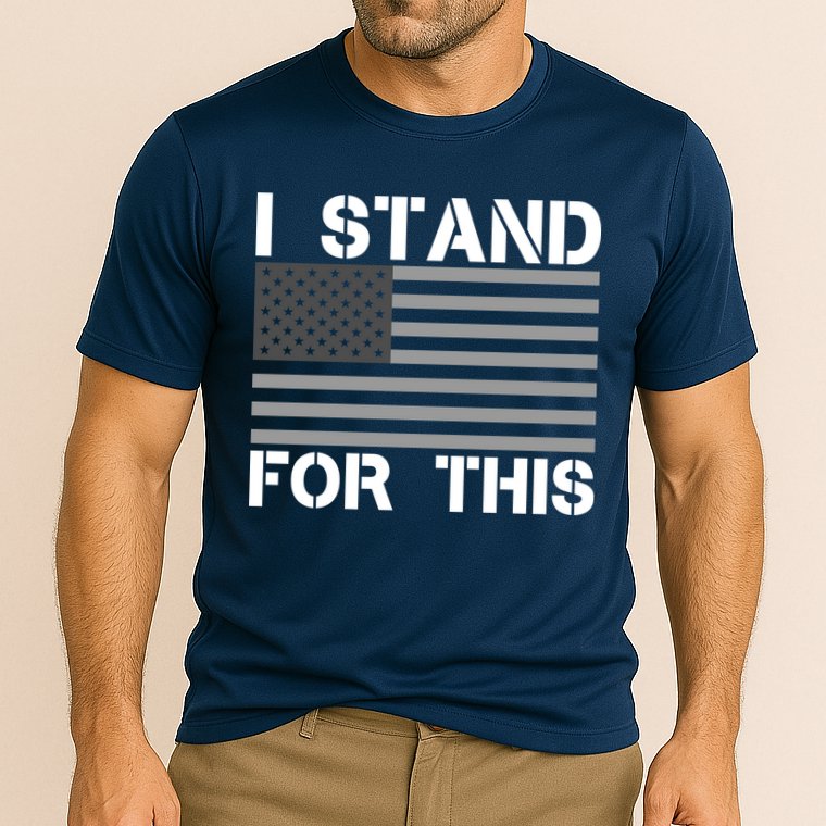I Stand For This USA Flag Performance Shirt