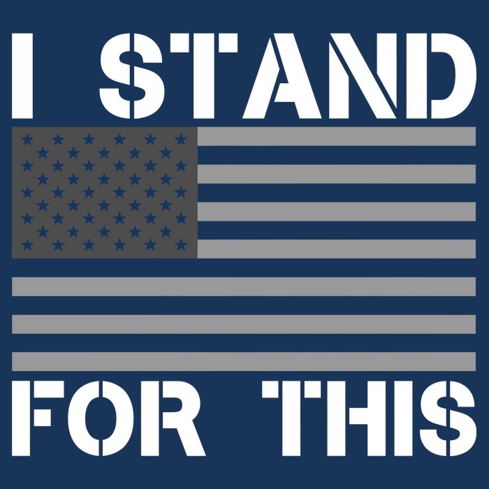 I Stand For This USA Flag Drawstring Bag