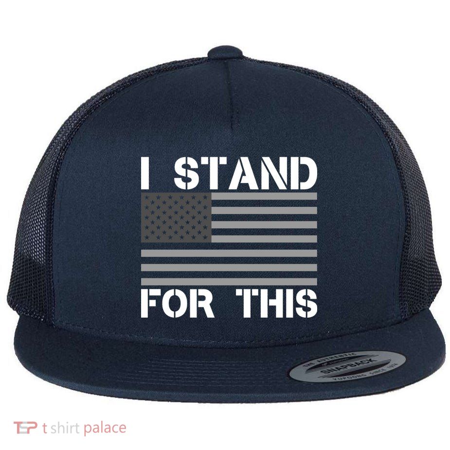 I Stand For This USA Flag Flatbill Hat