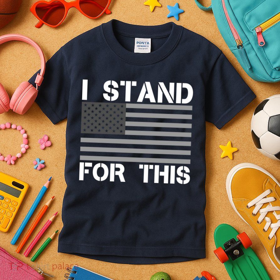 I Stand For This USA Flag Kids T-Shirt