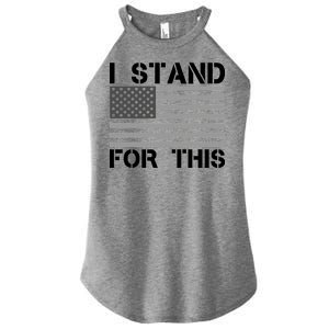 I Stand For This USA Flag Women's Perfect Tri Rocker Tank