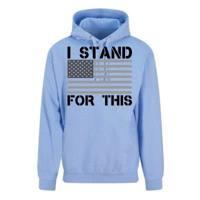 I Stand For This USA Flag Unisex Surf Hoodie