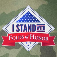 I Stand With Folds Of Honor Legacy Tie Dye Trucker Hat