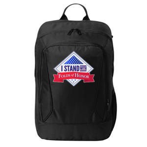 I Stand With Folds Of Honor City Backpack