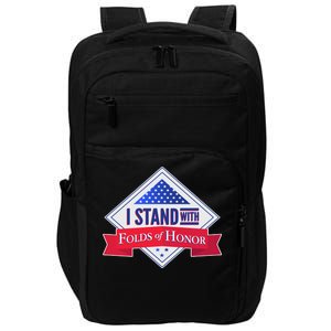 I Stand With Folds Of Honor Impact Tech Backpack