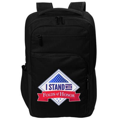 I Stand With Folds Of Honor Impact Tech Backpack