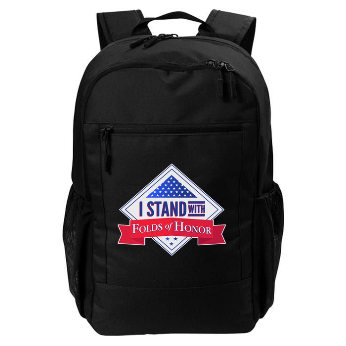 I Stand With Folds Of Honor Backpack