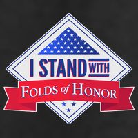 I Stand With Folds Of Honor Adult Drive Performance Visor