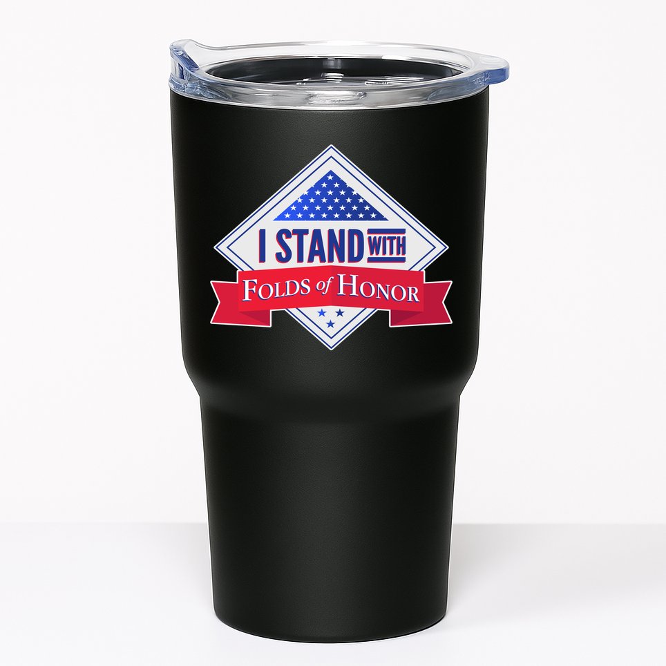 I Stand With Folds Of Honor Tumbler