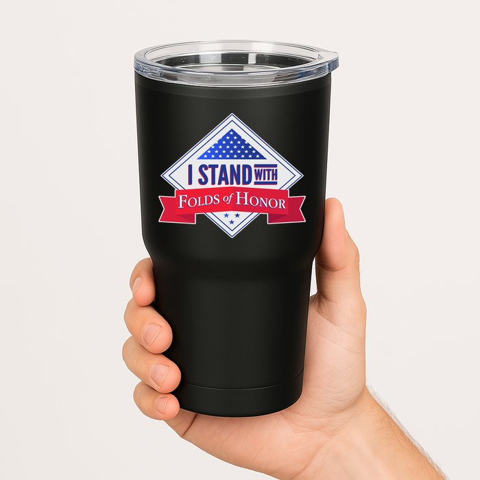I Stand With Folds Of Honor Tumbler