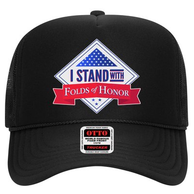 I Stand With Folds Of Honor Trucker Hat