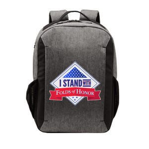 I Stand With Folds Of Honor Vector Backpack