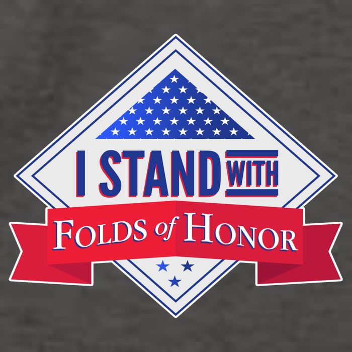 I Stand With Folds Of Honor Vector Backpack