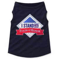 I Stand With Folds Of Honor Doggie Tank