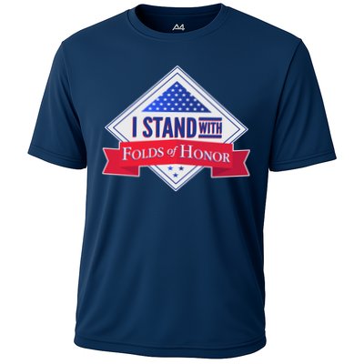 I Stand With Folds Of Honor Performance Shirt