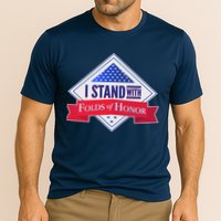 I Stand With Folds Of Honor Performance Shirt
