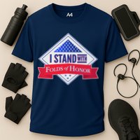 I Stand With Folds Of Honor Performance Shirt