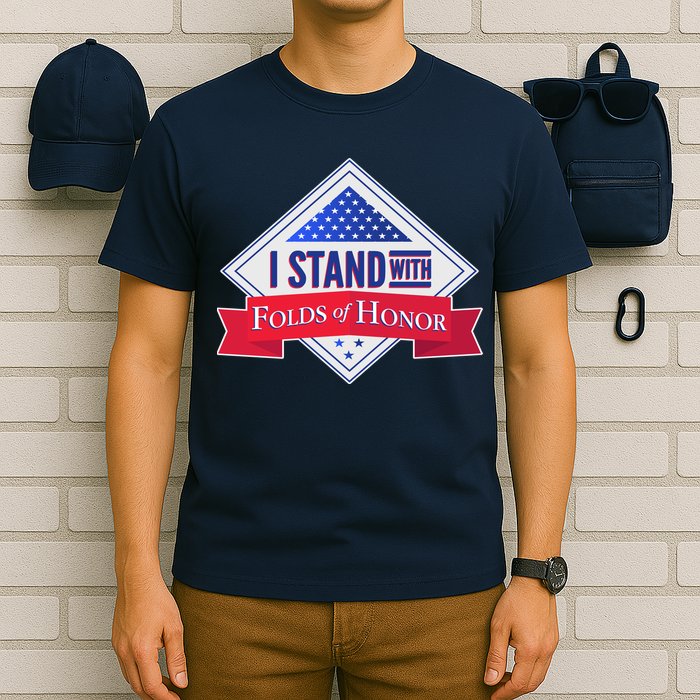 I Stand With Folds Of Honor T-Shirt