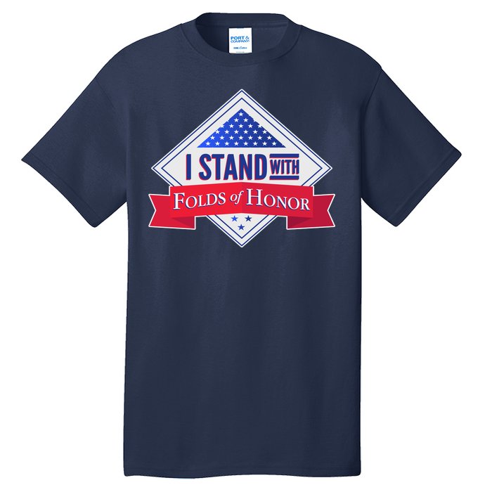 I Stand With Folds Of Honor Tall T-Shirt