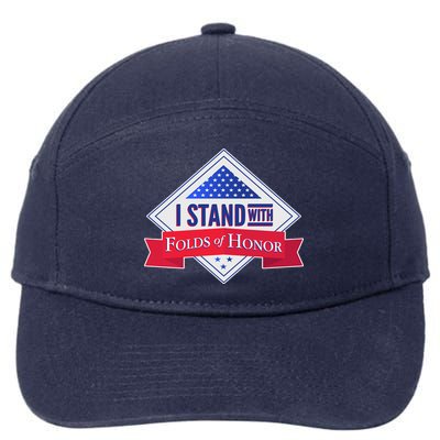 I Stand With Folds Of Honor 7-Panel Snapback Hat