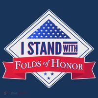 I Stand With Folds Of Honor Flatbill Hat