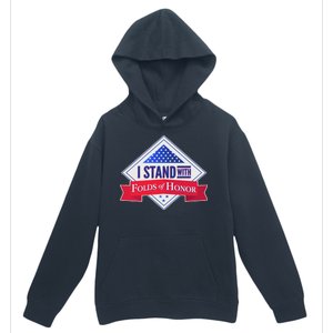 I Stand With Folds Of Honor Urban Pullover Hoodie