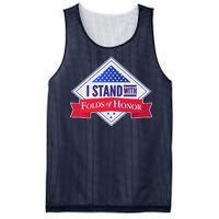 I Stand With Folds Of Honor Mesh Reversible Basketball Jersey Tank