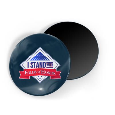 I Stand With Folds Of Honor Magnet