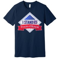 I Stand With Folds Of Honor Premium T-Shirt