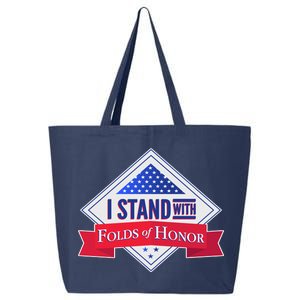 I Stand With Folds Of Honor 25L Jumbo Tote