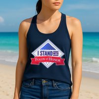 I Stand With Folds Of Honor Womens Tank Top