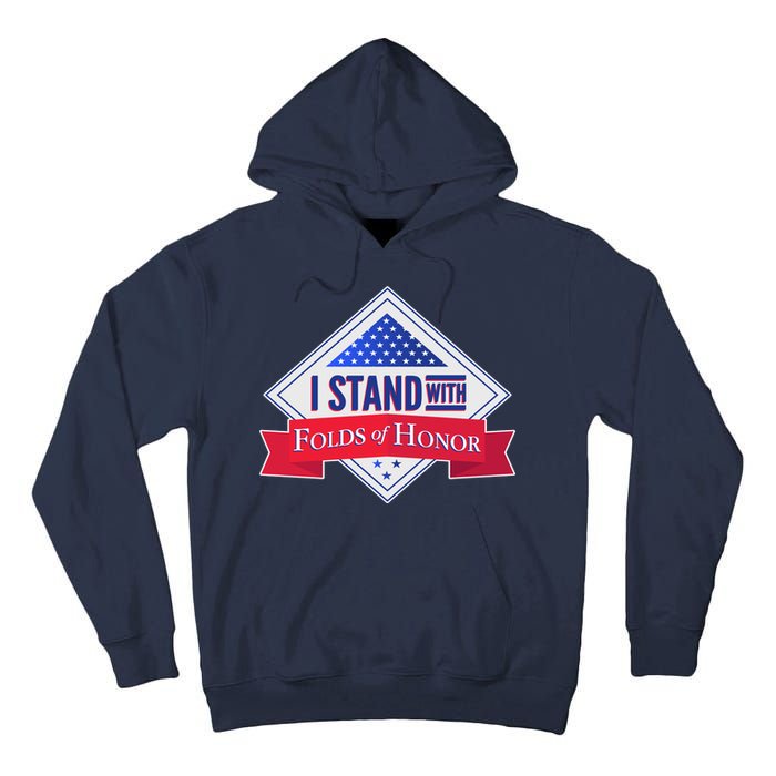 I Stand With Folds Of Honor Tall Hoodie